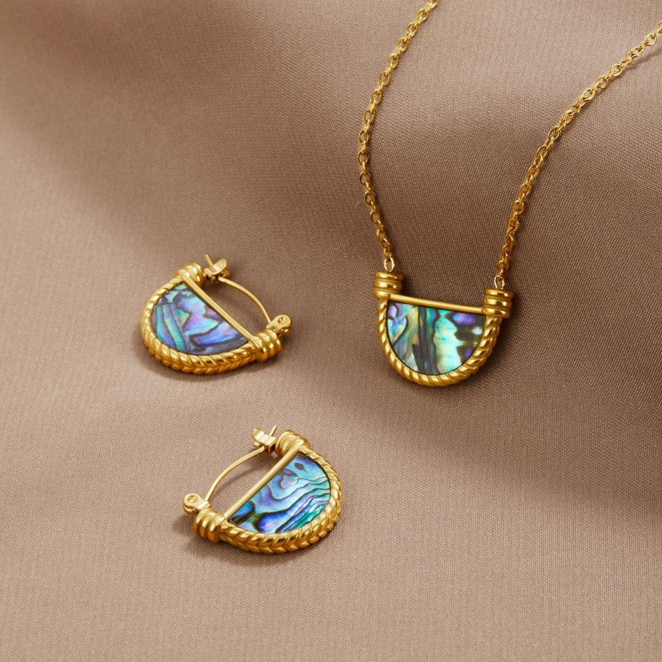 Amalfi Turquoise Shell Earrings - Image 7