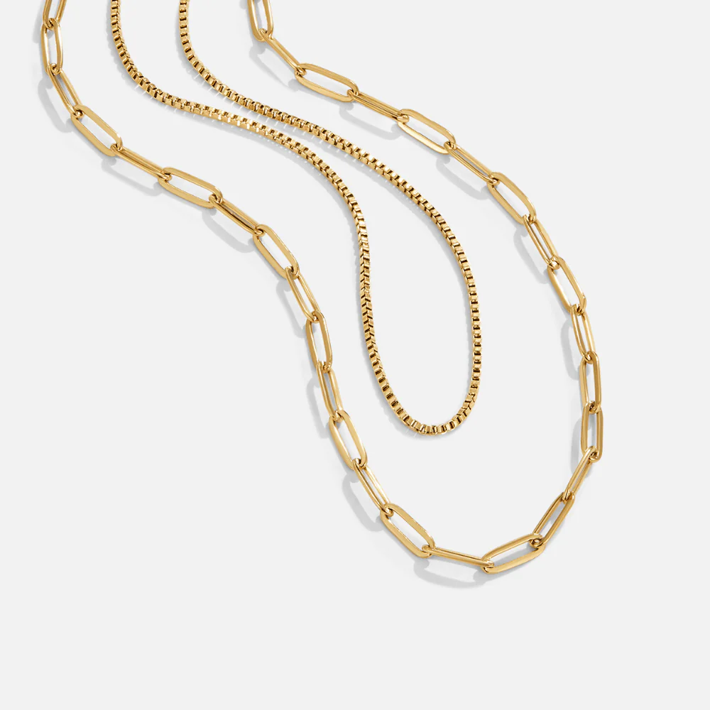 Amanda Layered Gold Chain Necklace