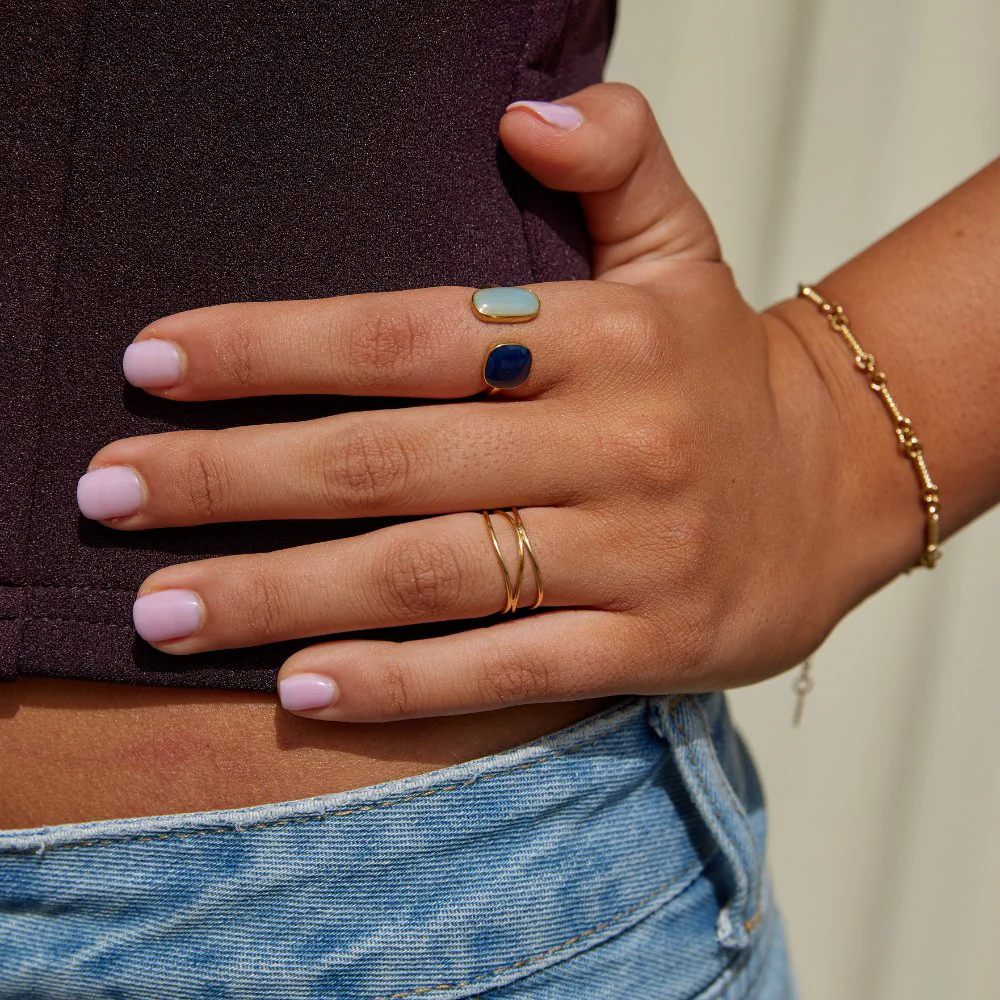 Aquamarine Wrap Ring - Image 3