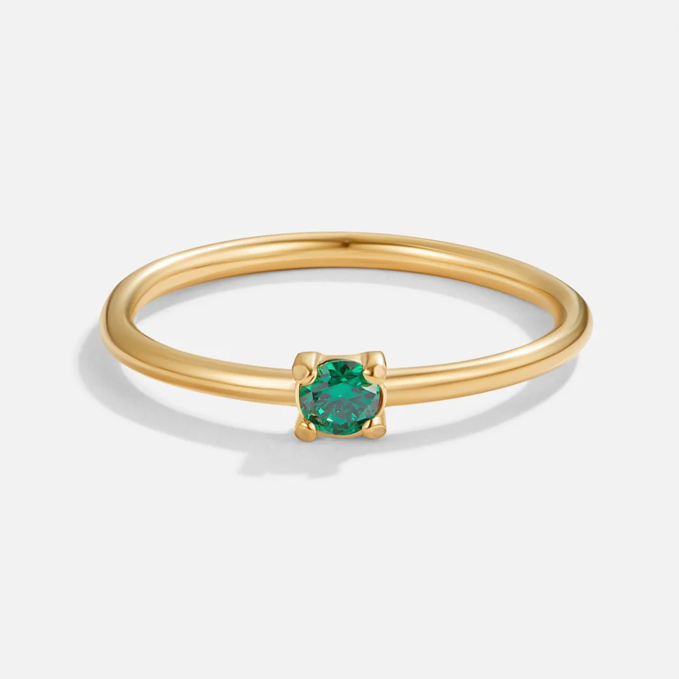 Birthstone 18K Gold Rings - Image 12