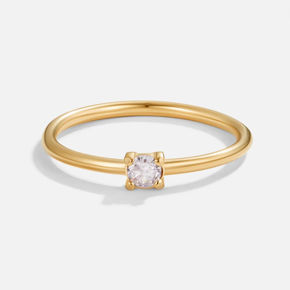 Birthstone 18K Gold Rings - Image 14