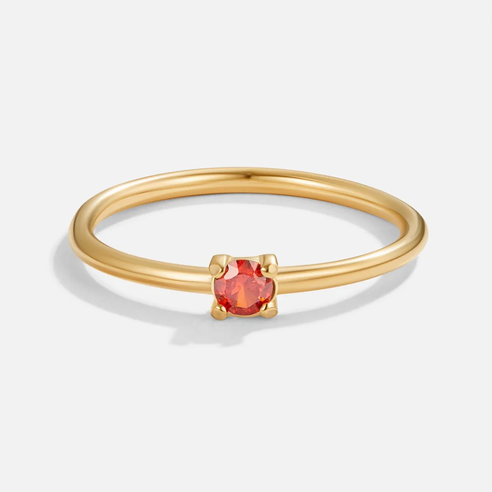 Birthstone 18K Gold Rings - Image 16
