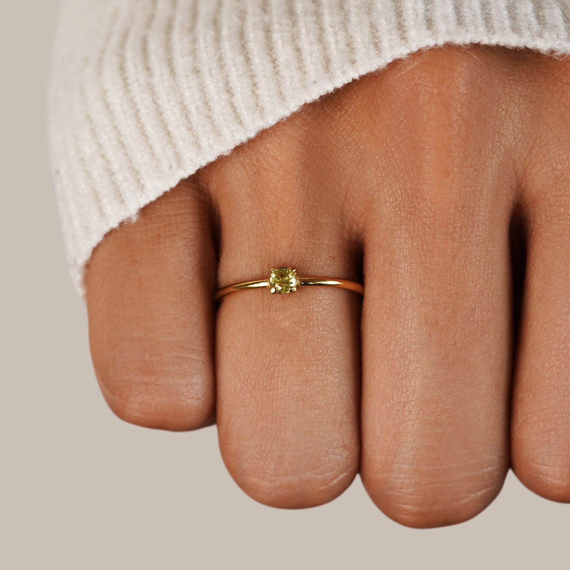 Birthstone 18K Gold Rings - Image 19