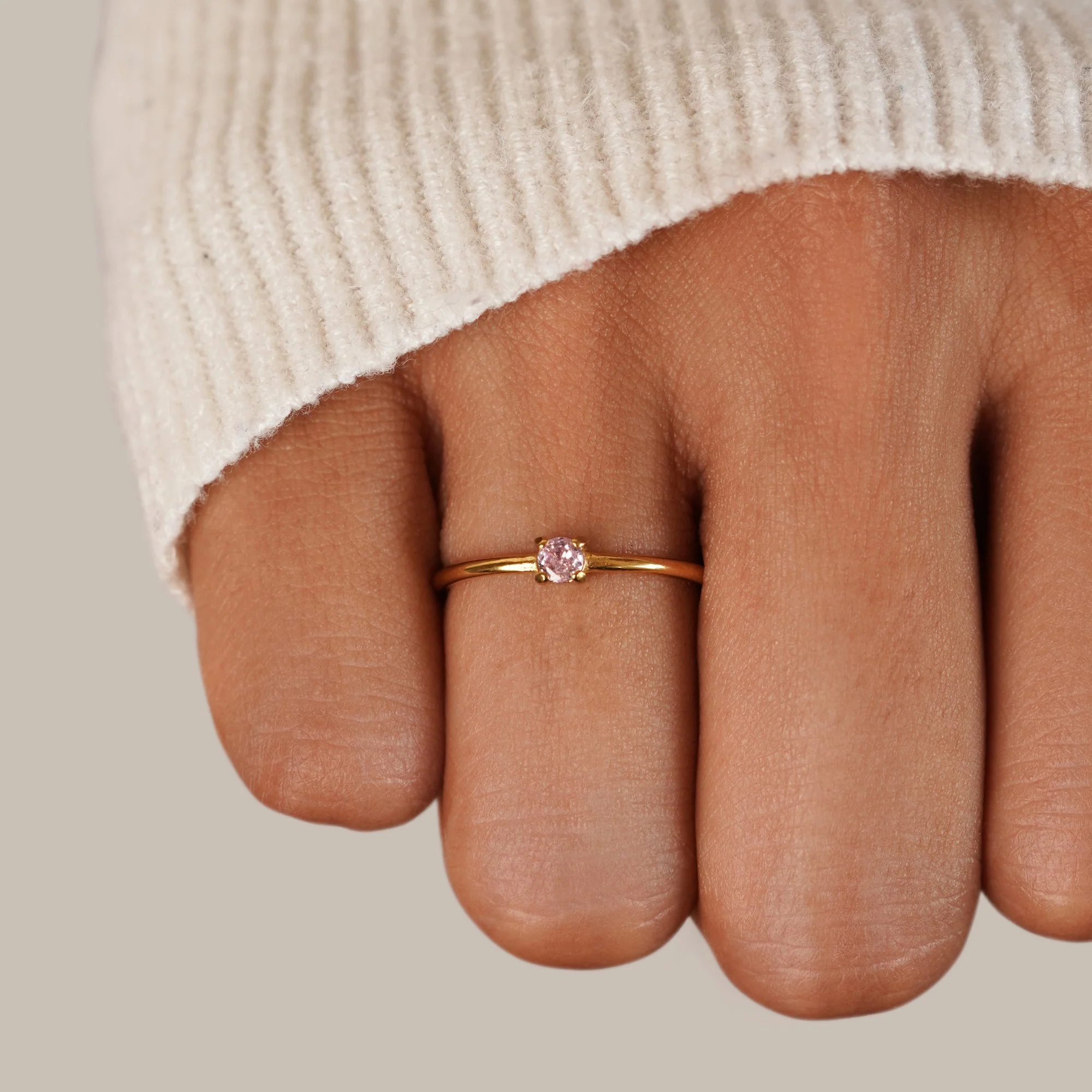 Birthstone 18K Gold Rings - Image 23
