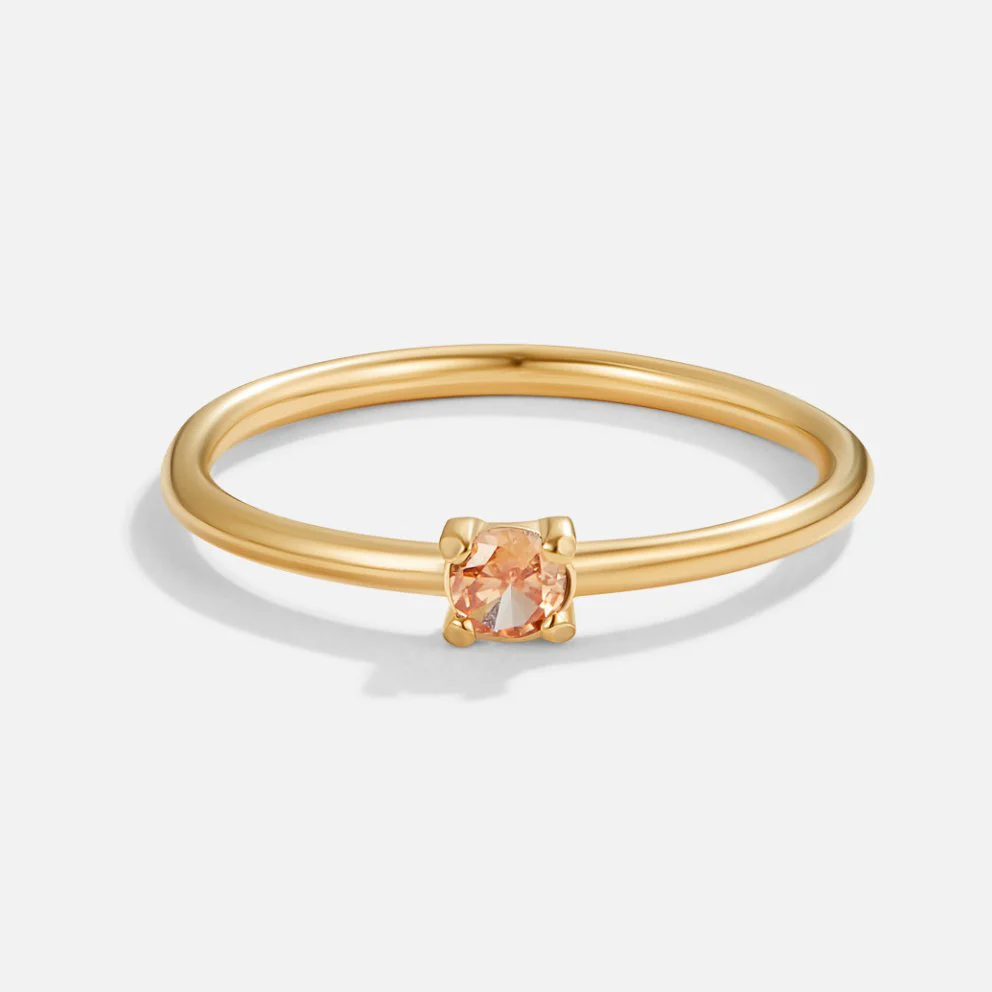 Birthstone 18K Gold Rings - Image 24