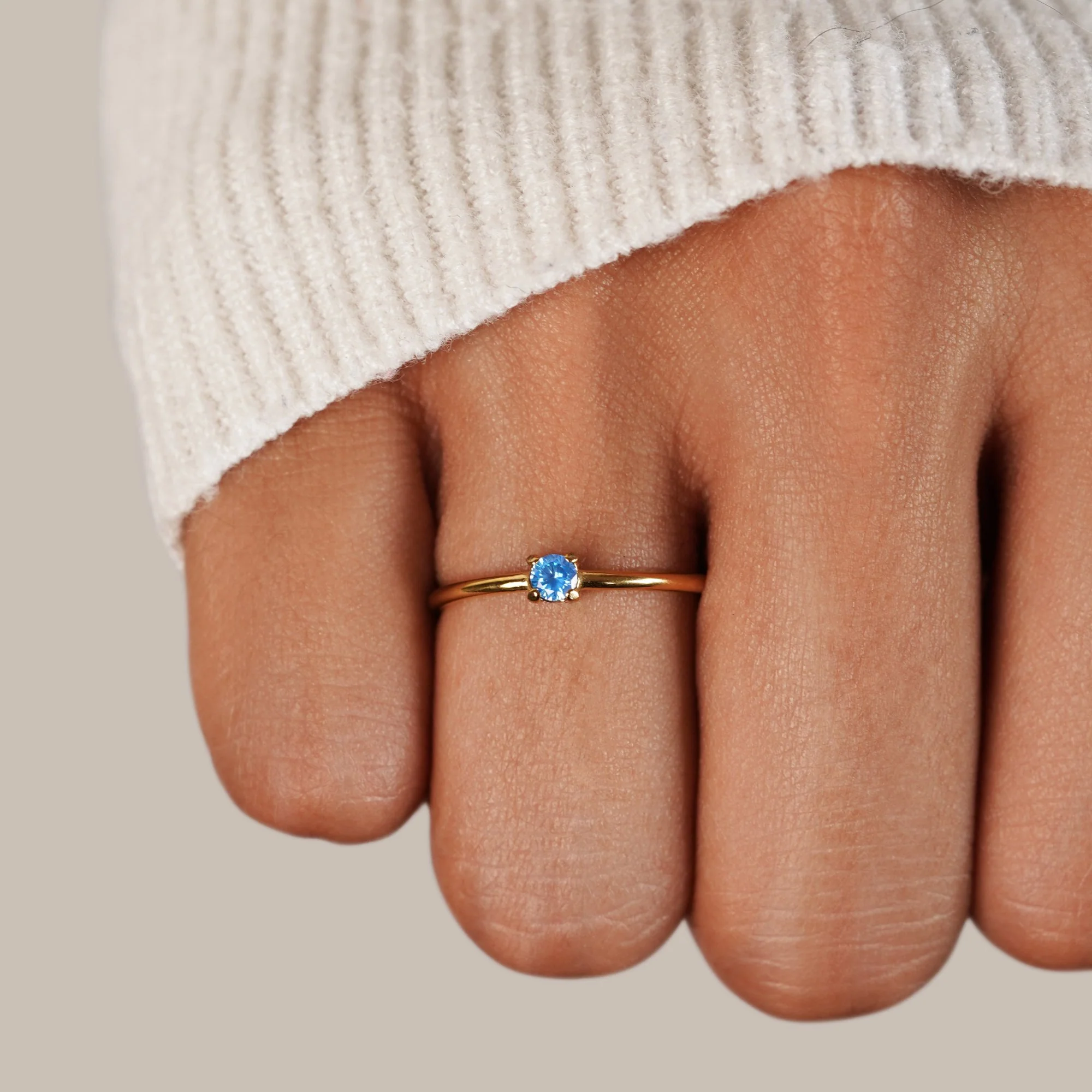 Birthstone 18K Gold Rings - Image 9
