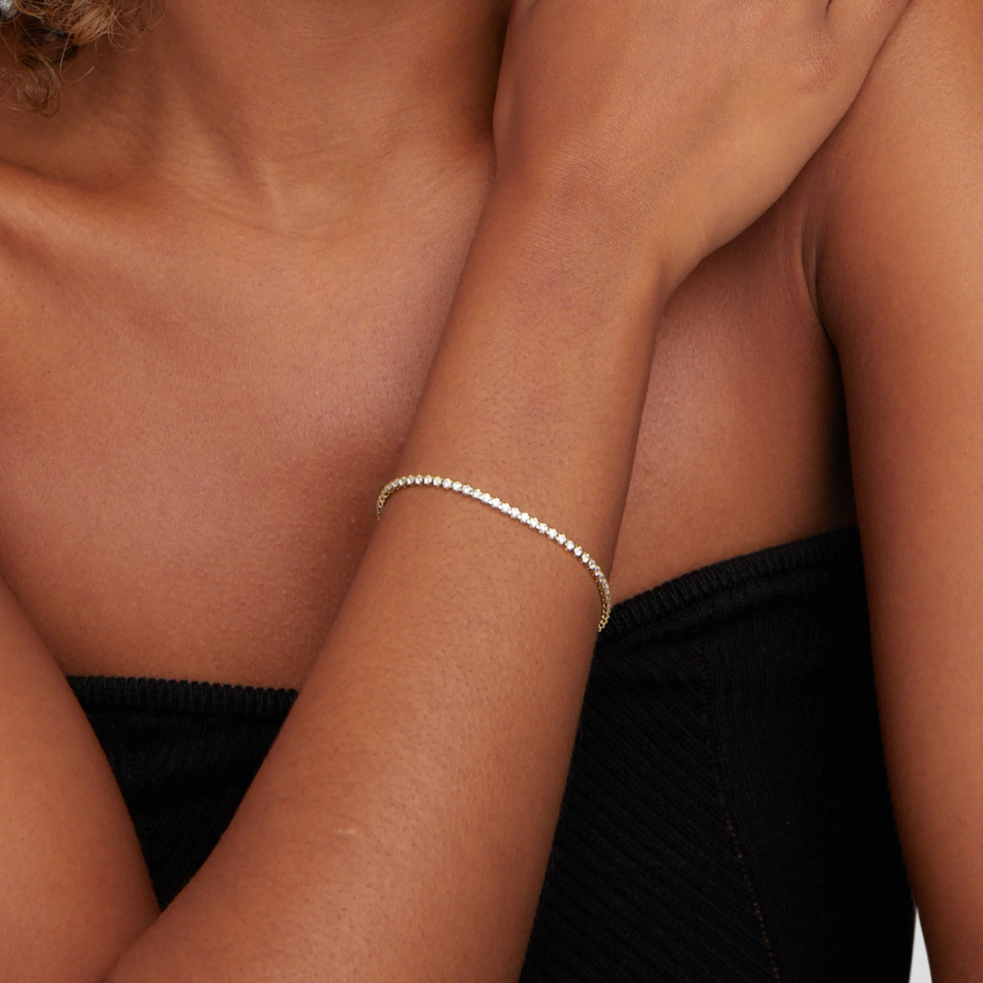 Cordelia Gold Tennis Bracelet - Image 5