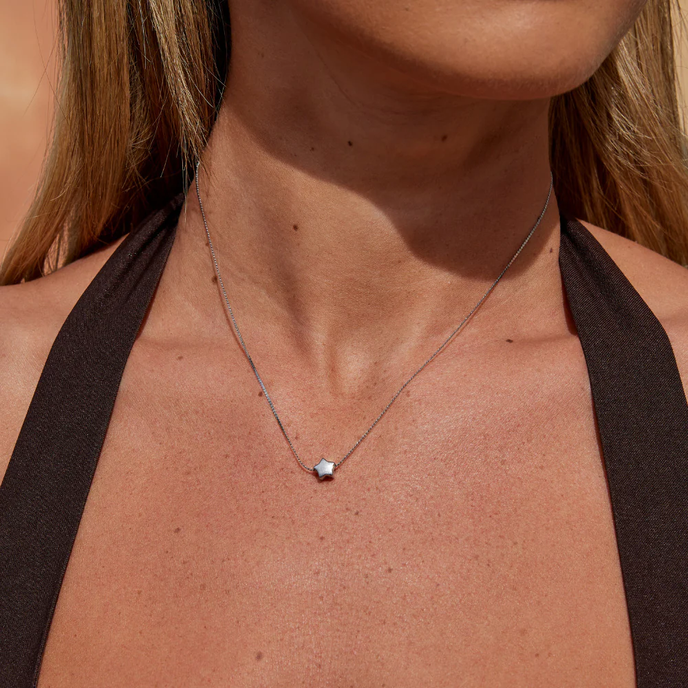 Dainty Star Silver Necklace - Image 2