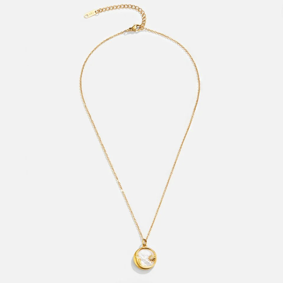 'Dreaming in the Clouds' Moon & Star Necklace - Image 4