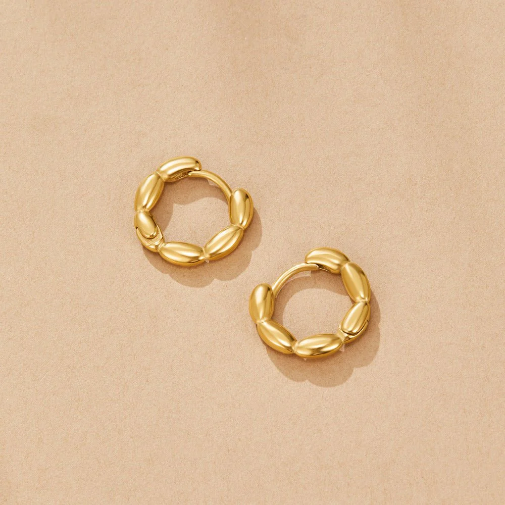Evan Bead Hoop Earrings