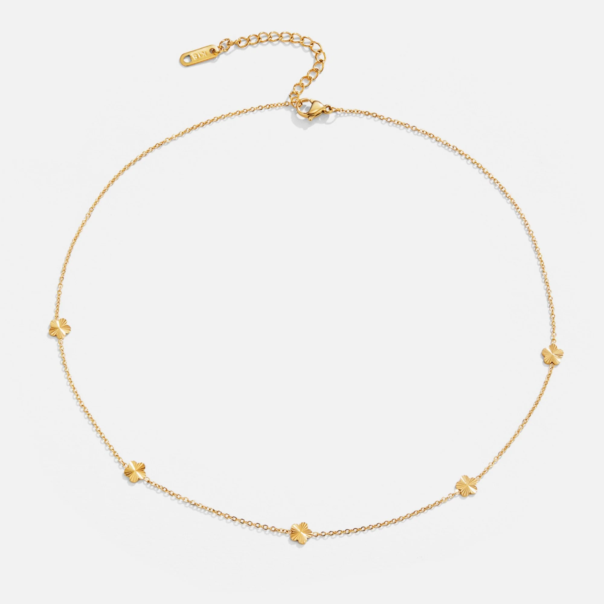 Flower Power 18K Gold Chain Necklace - Image 3