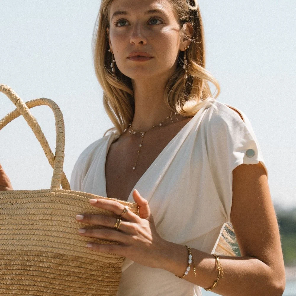Lariat Pearl Drop Necklace - Image 5