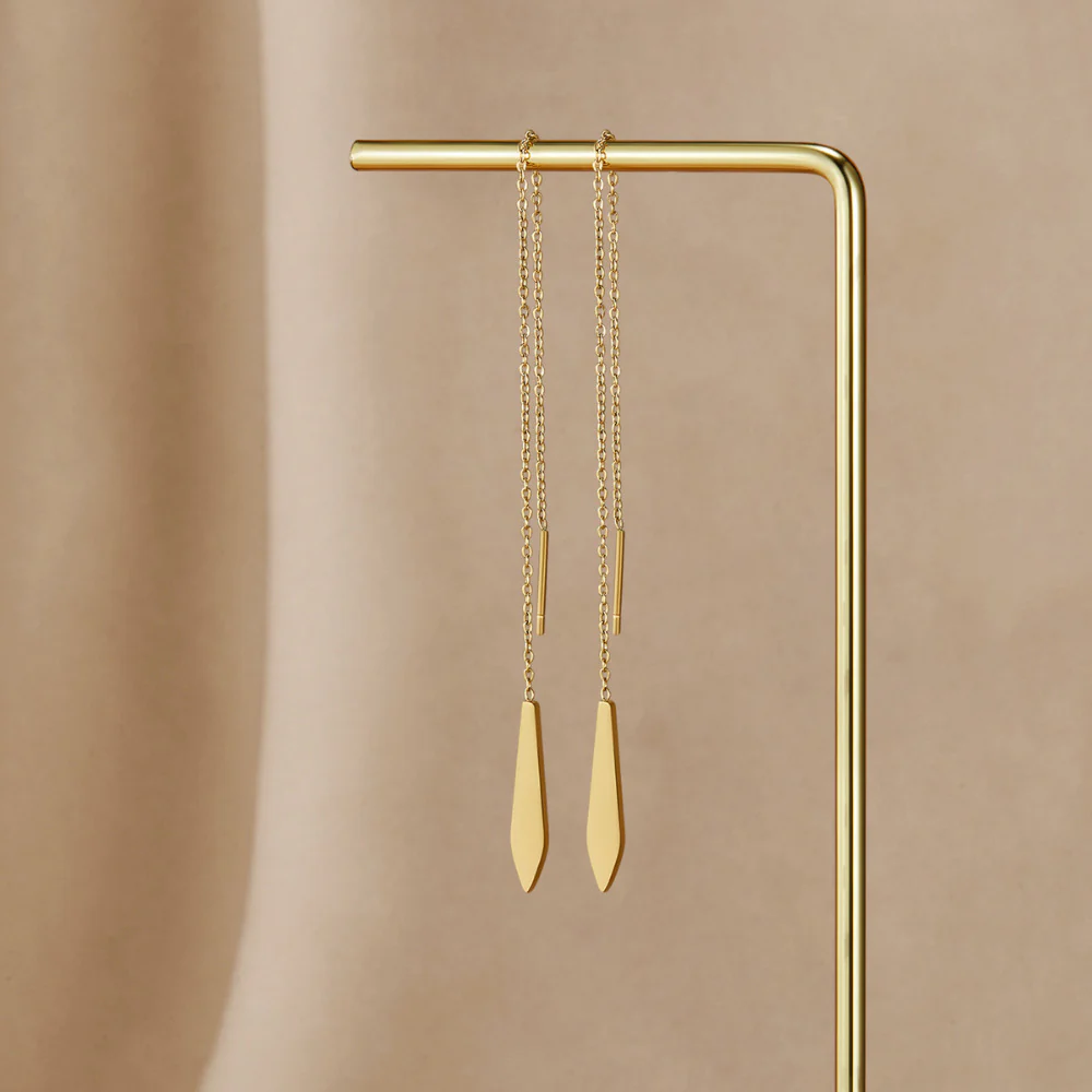 Gold Dakota Tassel Earrings