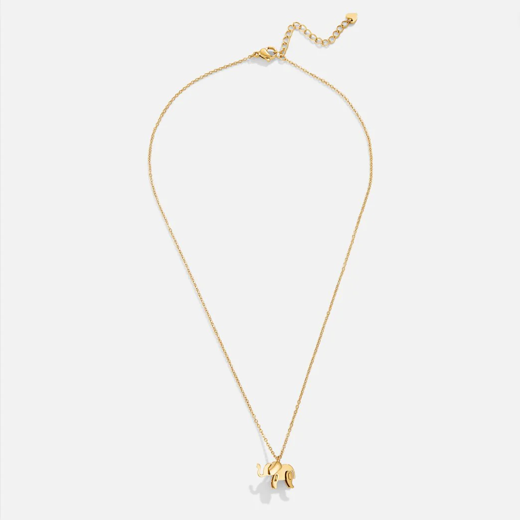 Gold Elephant Necklace - Image 4