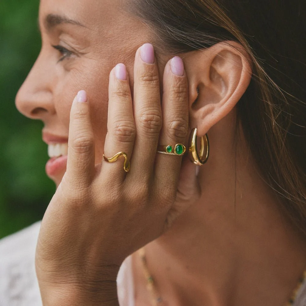 Gold Wave Ring - Image 6