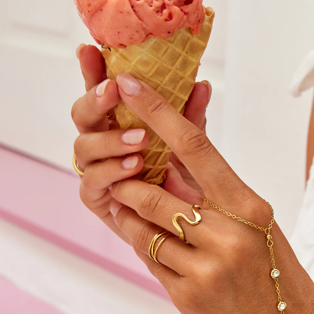 Gold Wave Ring - Image 8