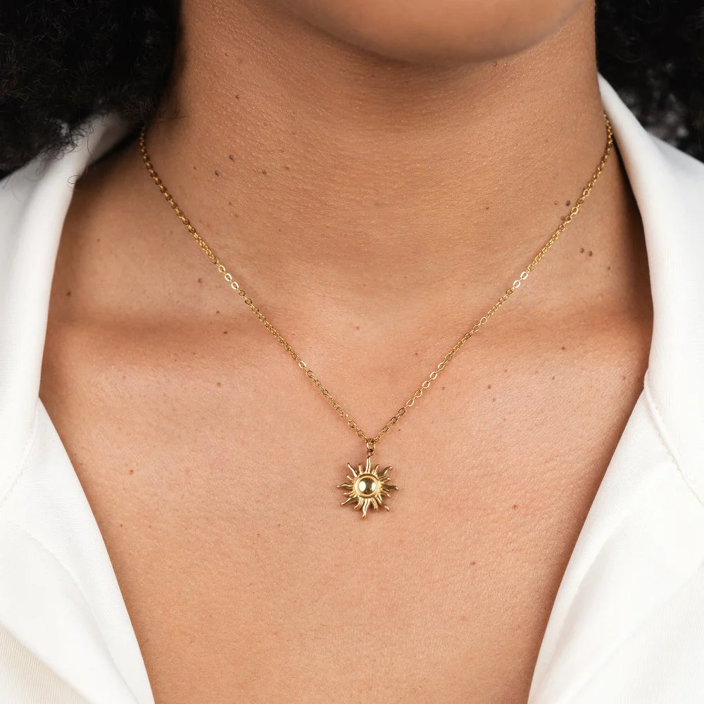Golden Sunburst Necklace - Image 2