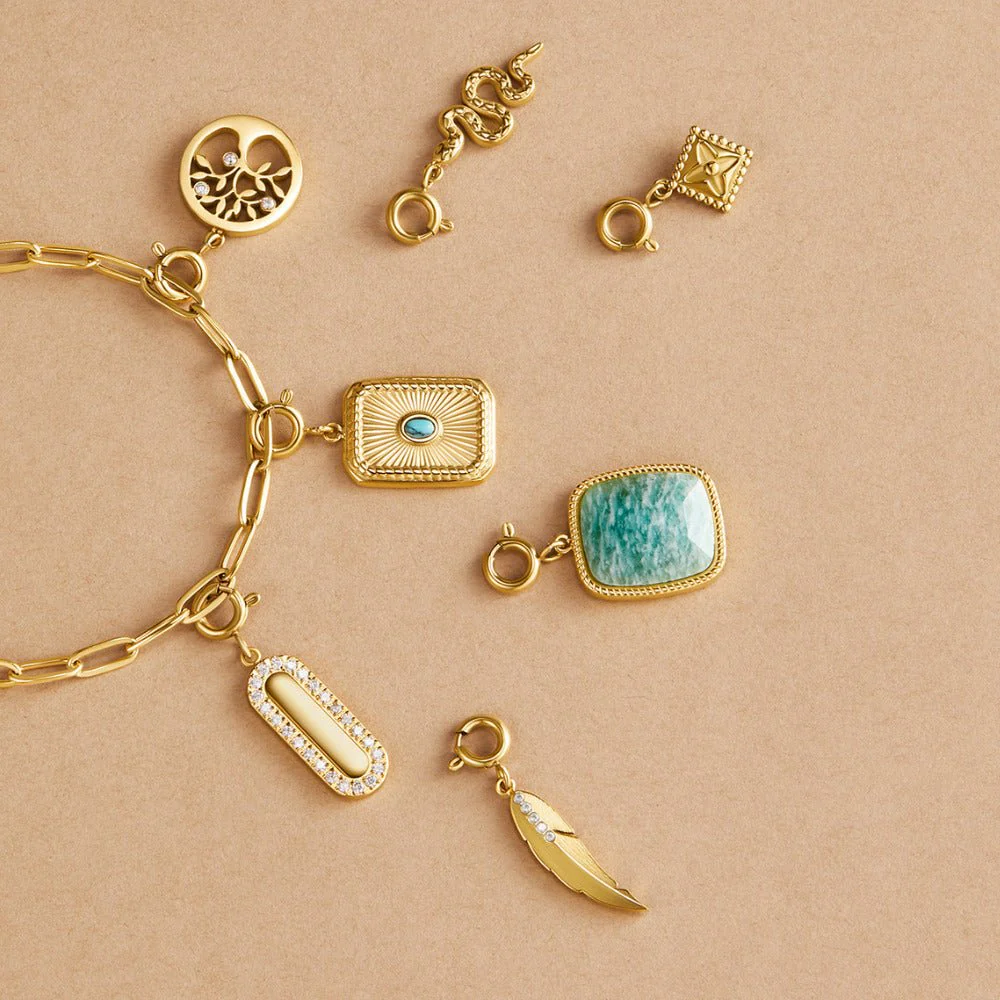 Green Amazonite Stone Charm - Image 5