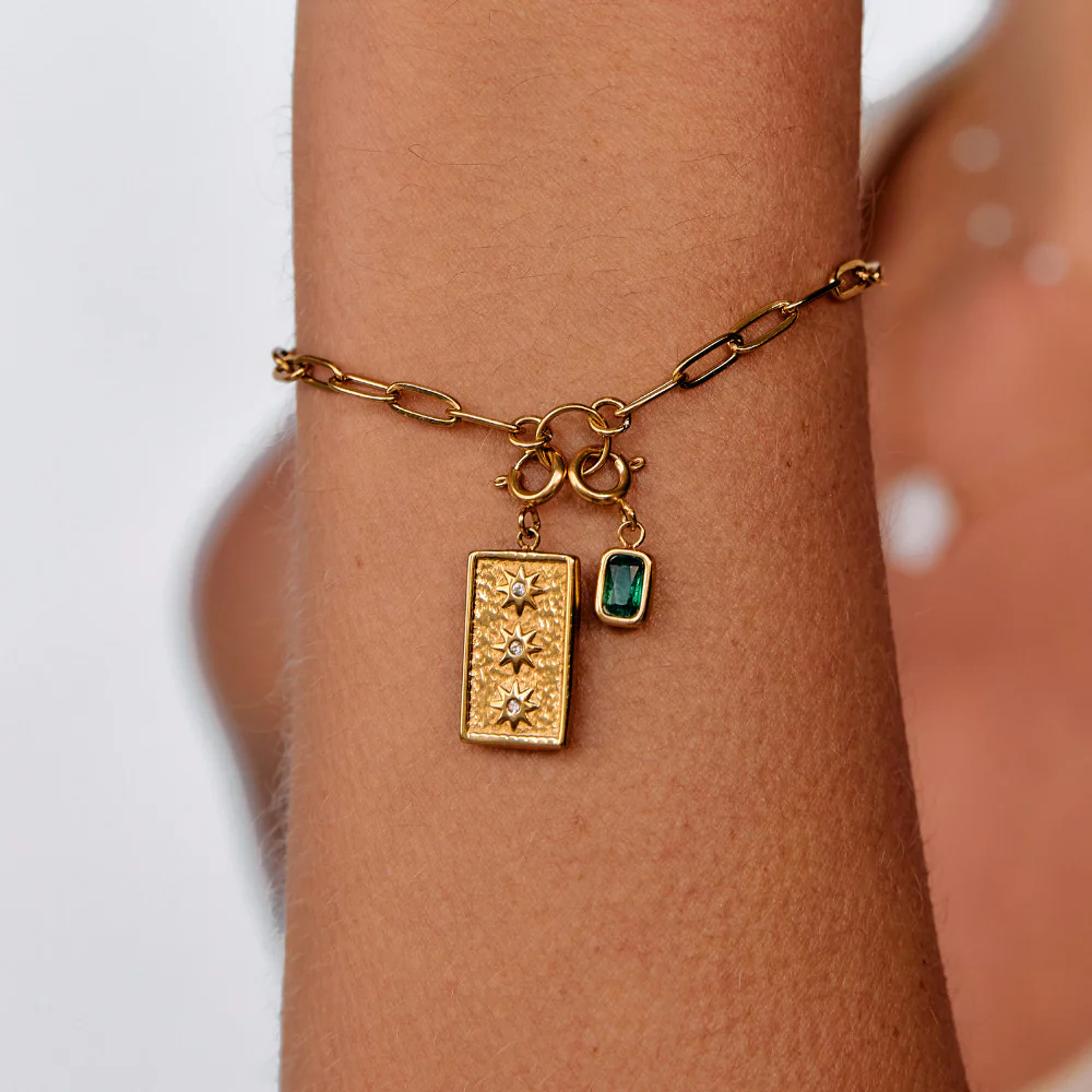 Green Emerald Crystal Charm - Image 2