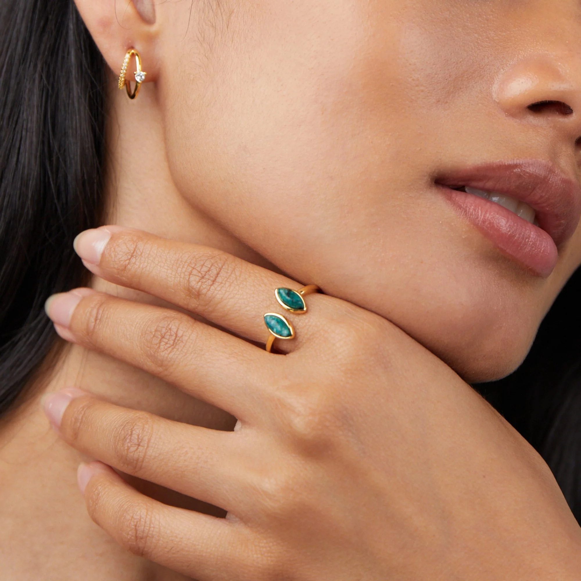 Jade Green Wrap Ring - Image 6