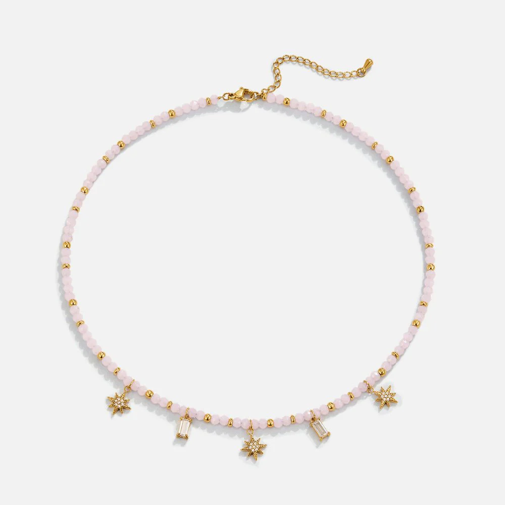 Lana Pink Bead Necklace - Image 3