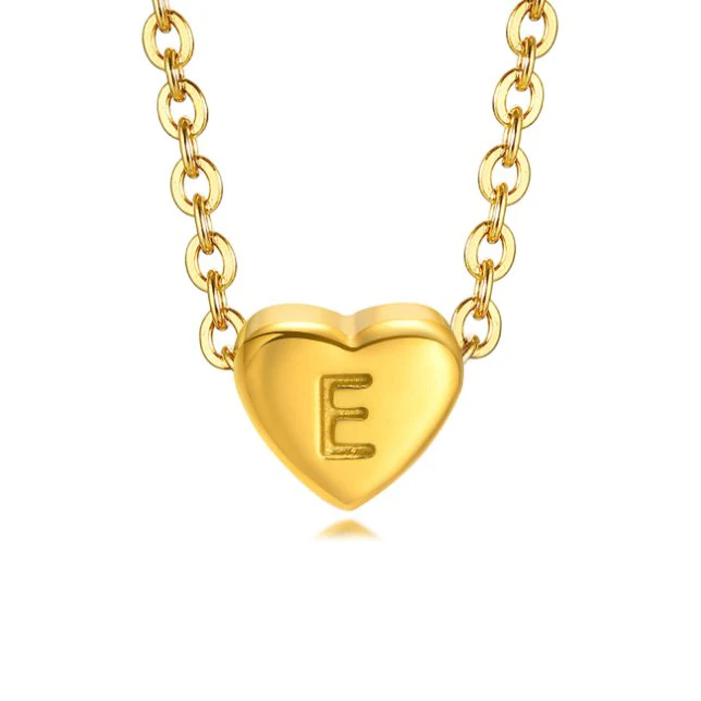 Letter Heart Necklace - Image 10