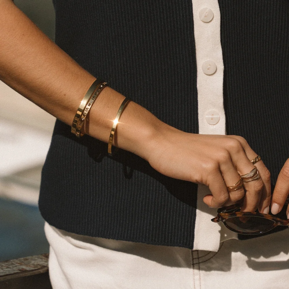 Lilah Gold Bangle - Image 4