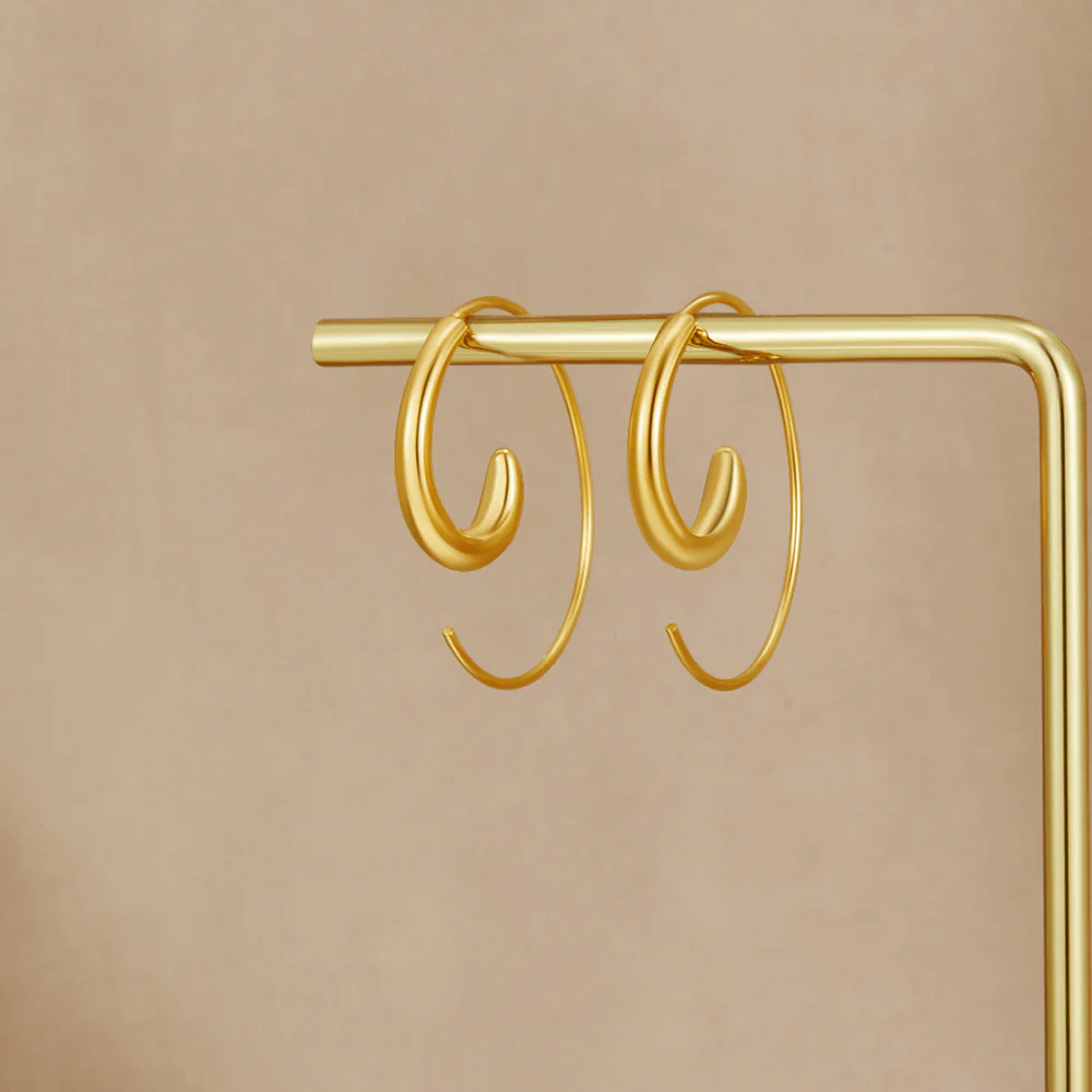 Luca Spiral Hoop Earrings
