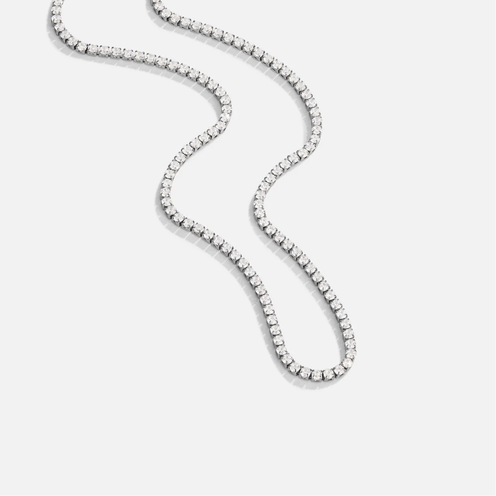 Cordelia Silver Crystal Necklace