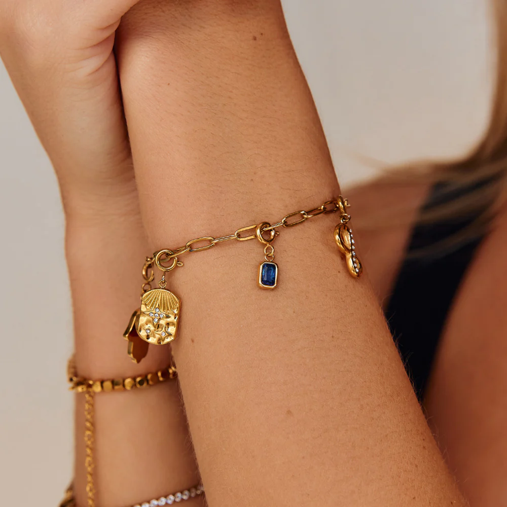 Mystic Blue Crystal Charm - Image 2