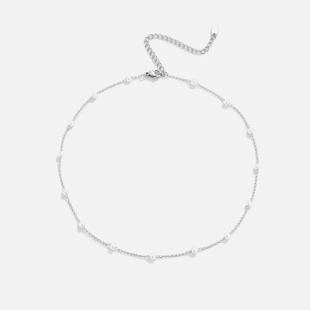 Nura Pearl Silver Necklace - Image 2
