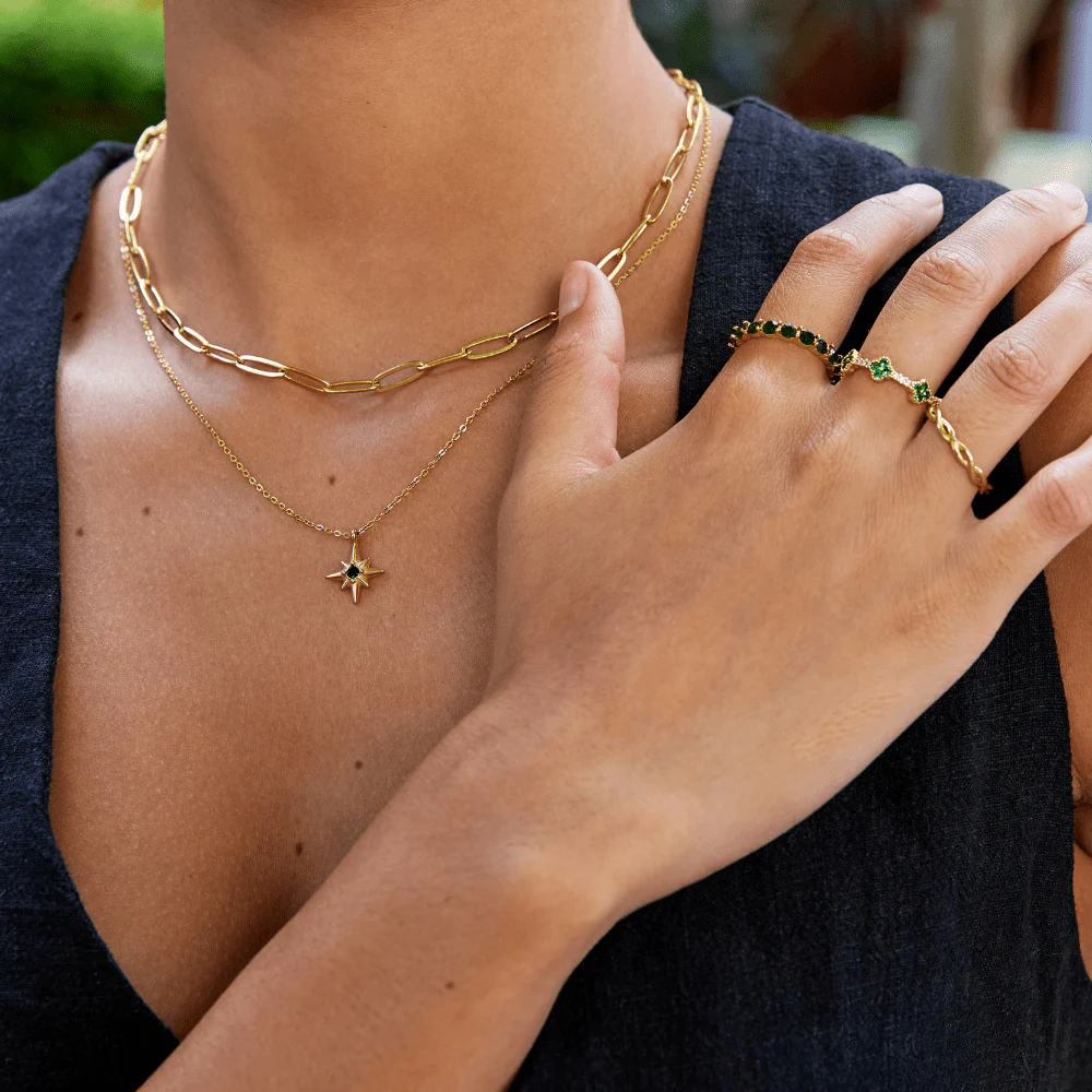 Paperclip Gold Necklace - Image 5