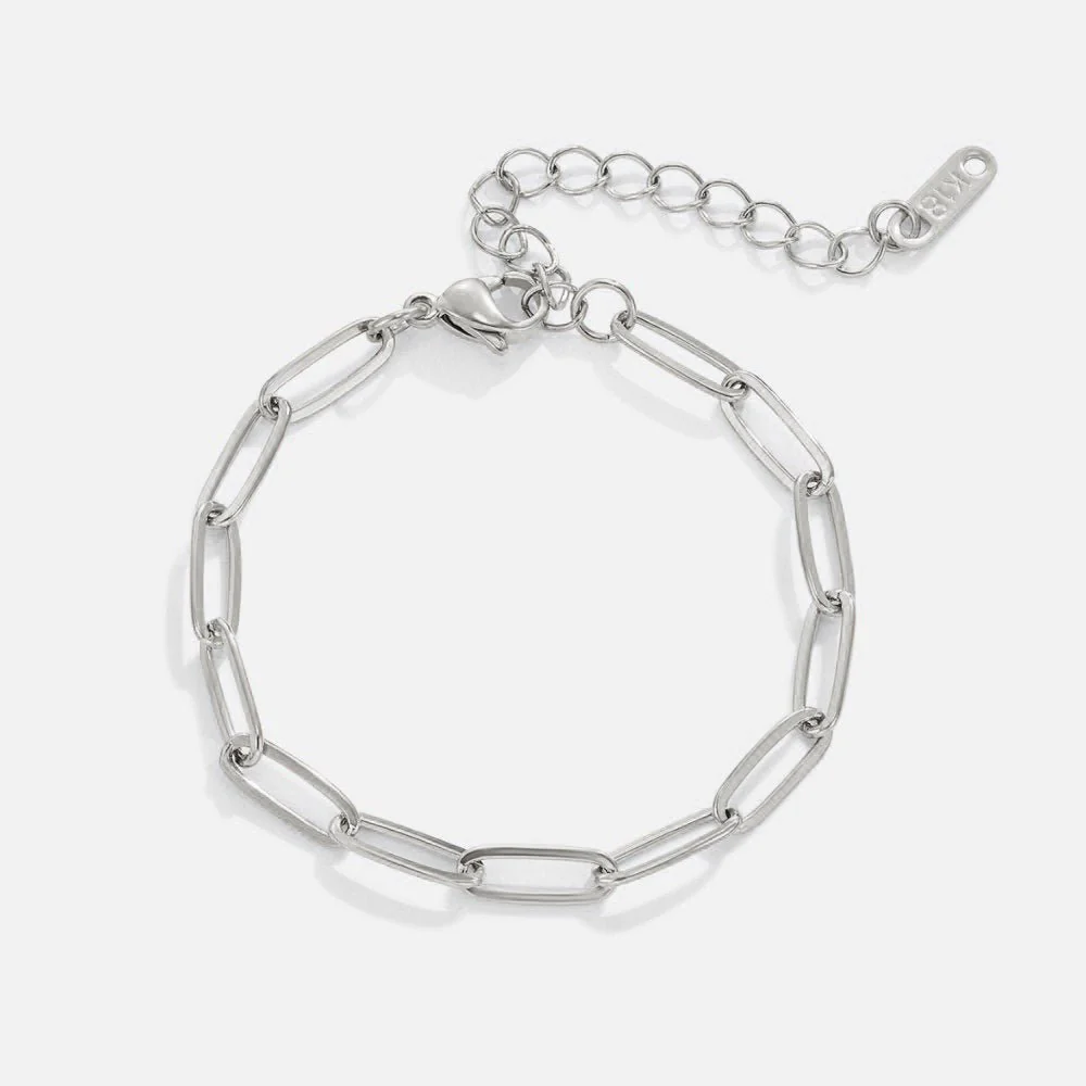 Paperclip Silver Bracelet - Image 5