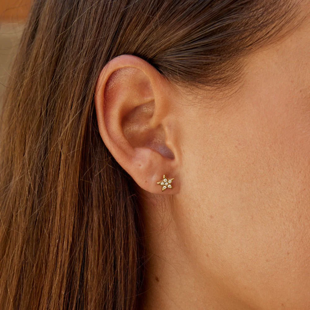 'Shooting Star' Stud Earrings - Image 2