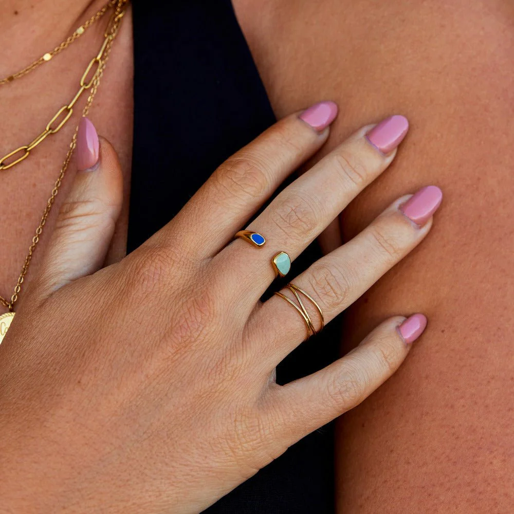 Turquoise Sahara Wrap Ring - Image 2