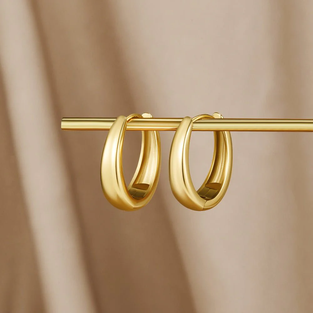 Valentina Gold Hoop Earrings - Image 4