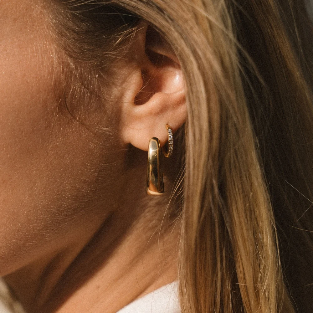 Valentina Gold Hoop Earrings - Image 5