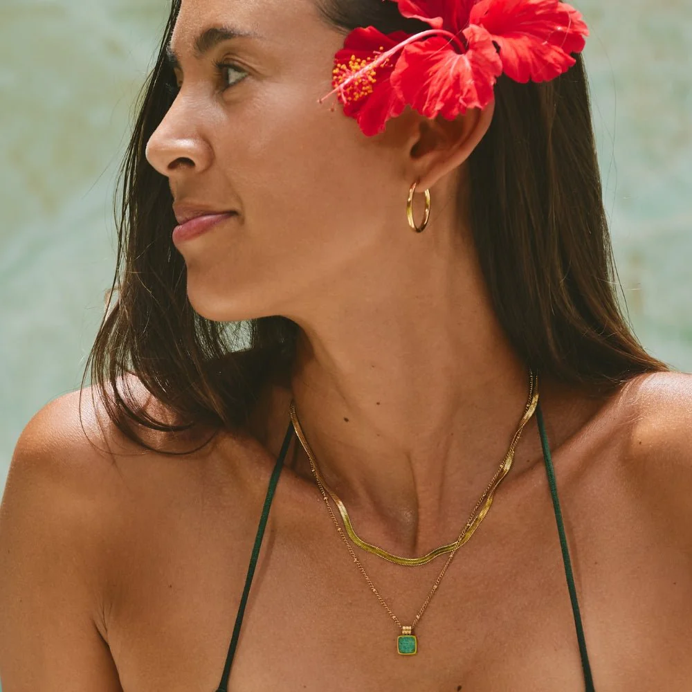 Valentina Gold Hoop Earrings - Image 6