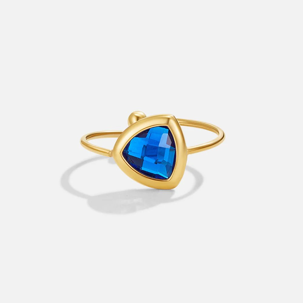 Via Sapphire Blue Ring