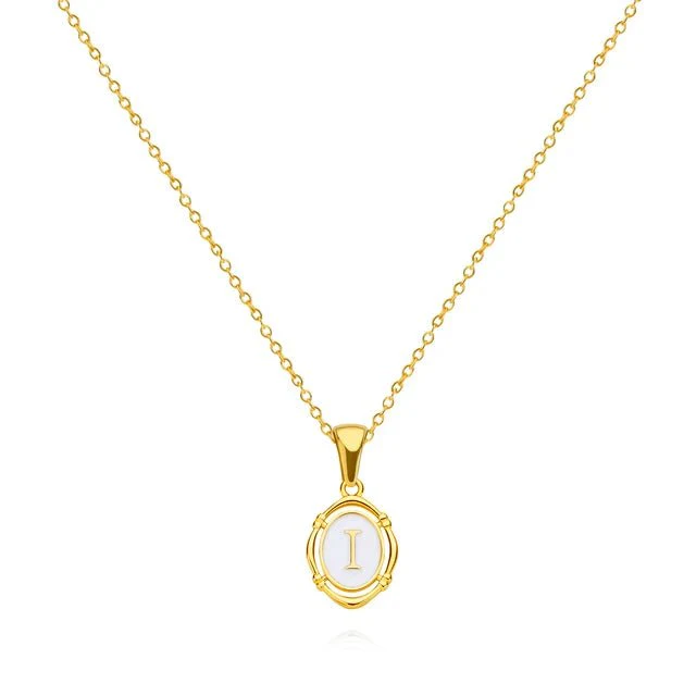 Vintage Gold Letter Necklace - Image 13