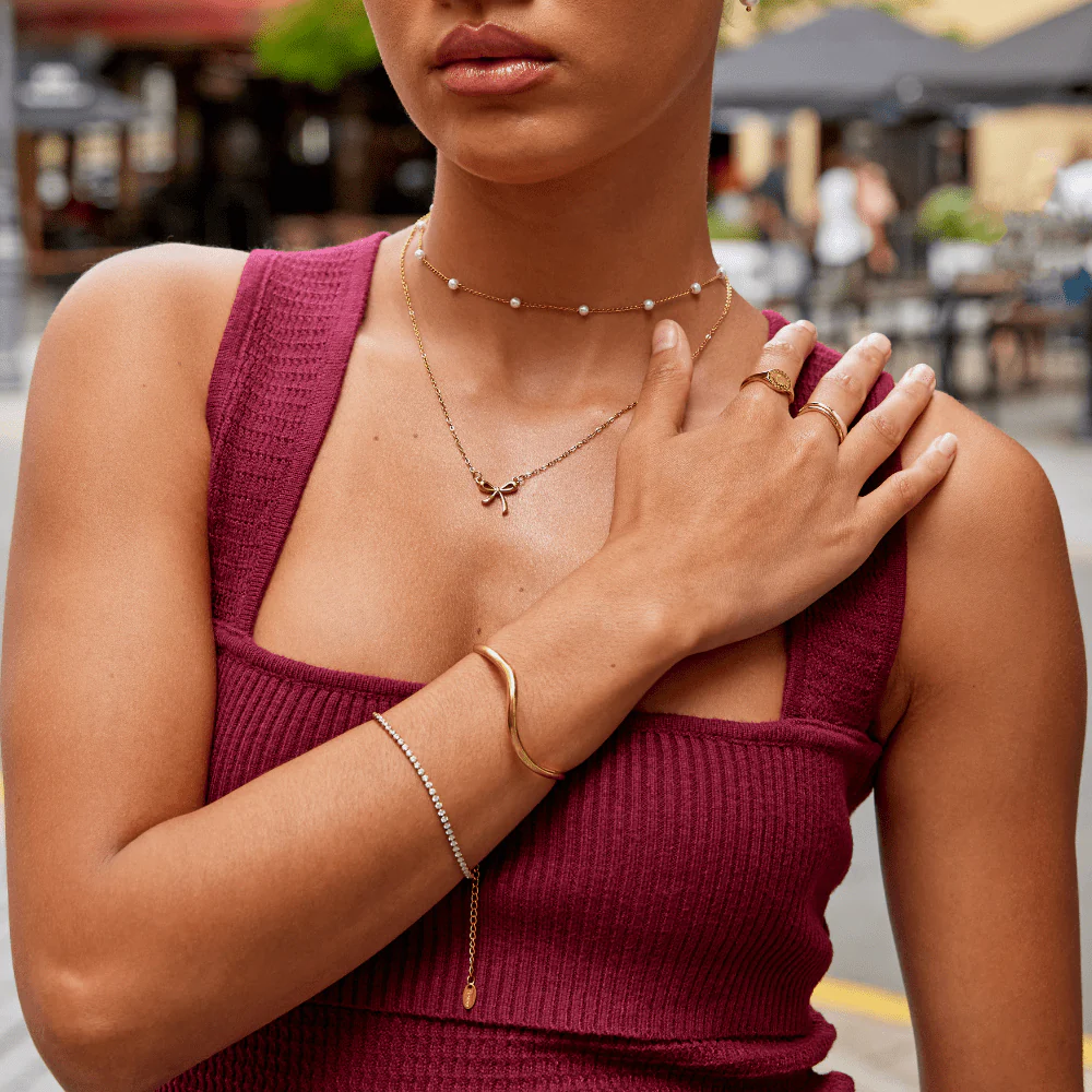 Wave Gold Bracelet - Image 5