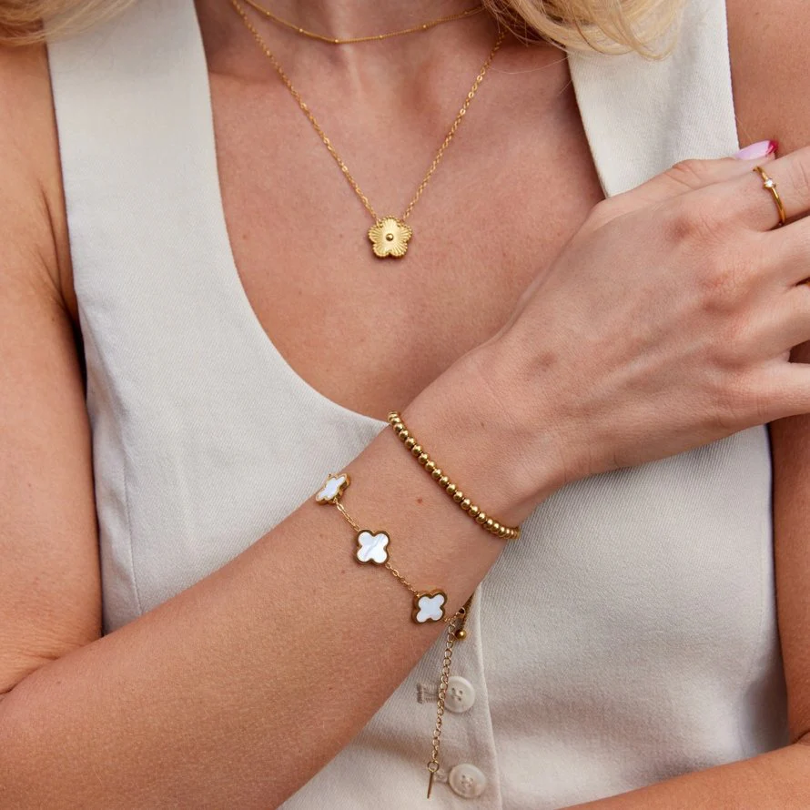 White Clover Bracelet - Image 4