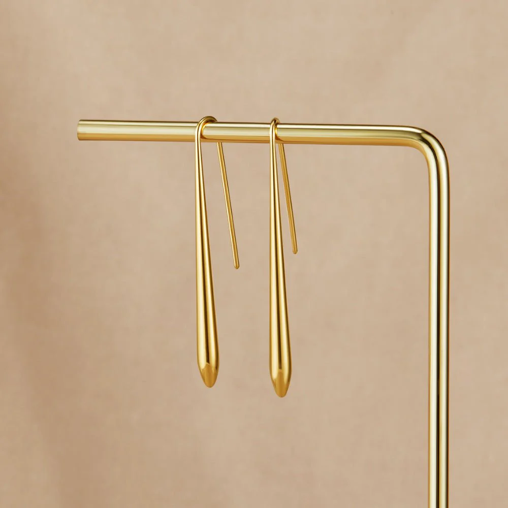 Zia Gold Drop Earrings